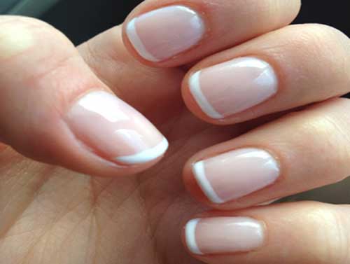 Uñas Bonitas Cortas Francesas